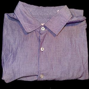 Michael Brandon Purple Long Sleeve Men’s Dress Shirt Size Large